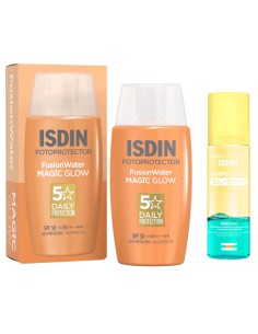 ISDIN Fotoprotector Fusion Water Magic Glow SPF 50 + HydroLotion SPF 50 sprej Promo pakiranje
