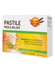 Natural Wealth Pastile med i biljke, dodatak prehrani