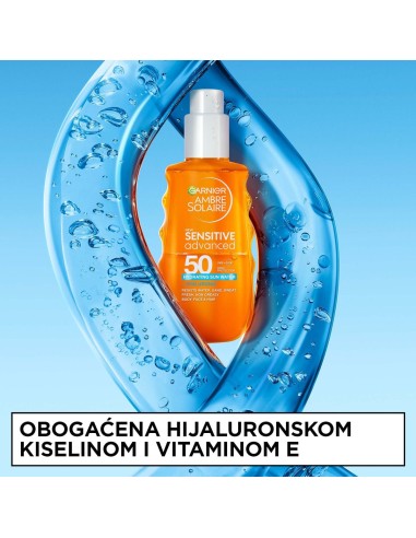 Garnier Ambre Solaire dvofazna vodica za zaštitu od sunca, SPF50 visoka zaštita, 150ml