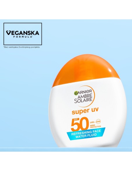 Garnier Ambre Solaire Super UV fluid za zaštitu od sunca, SPF50, visoka zaštita