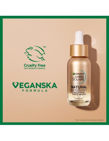 Garnier Ambre Solaire Natural Bronze serum za samotamnjenje lica