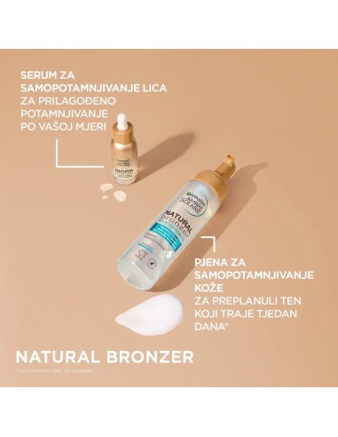 Garnier Ambre Solaire Natural Bronze serum za samotamnjenje lica