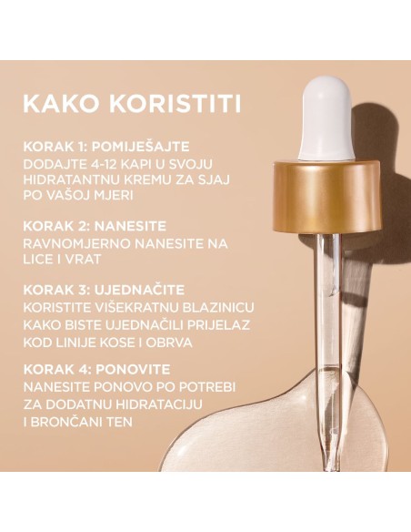 Garnier Ambre Solaire Natural Bronze serum za samotamnjenje lica