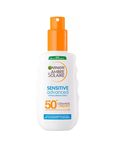 Garnier Ambre Solaire Sensitive Advanced Hipoalergenski sprej za zaštitu od sunca u spreju, SPF 50+