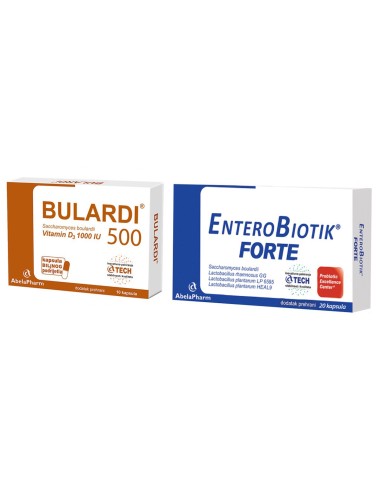 Abela Pharm Bulardi 500 kapsule + Enterobiotik Forte kapsule, dodatak prehrani Promo pakiranje