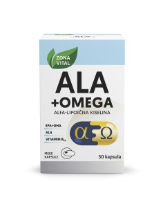 Zona Vital ALA + Omega kapsule, dodatak prehrani