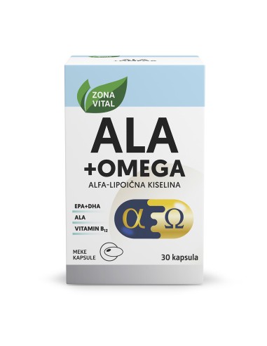 Zona Vital ALA + Omega kapsule, dodatak prehrani