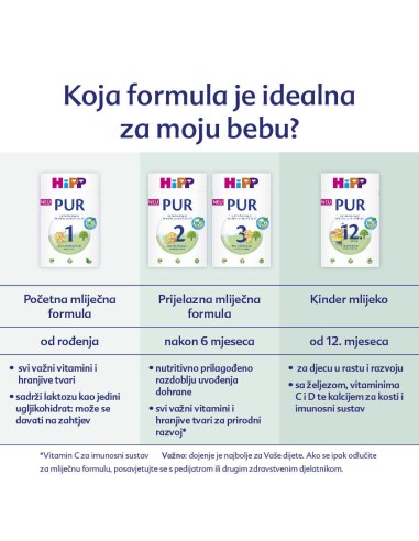 Hipp PUR 3 Prijelazna mliječna hrana (od 10. mjeseca)