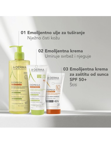 A-Derma Exomega Control SPF 50+ 1+1...