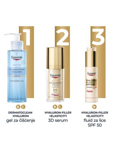 Eucerin Hyaluron-Filler + Elasticity Ultra-light SPF 50 fluid za lice 99558