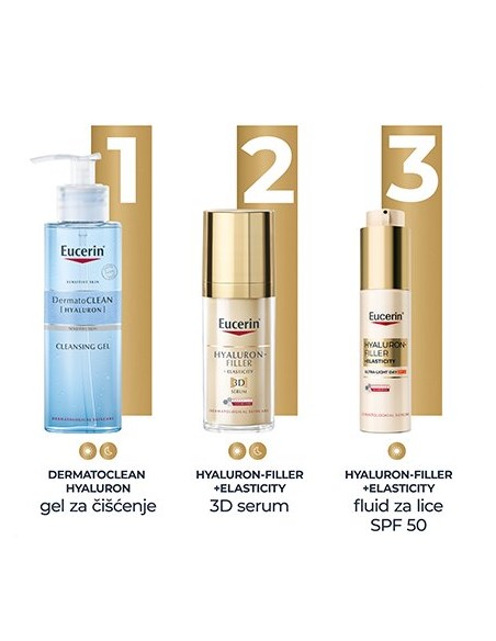 Eucerin Hyaluron-Filler + Elasticity Ultra-light SPF 50 fluid za lice 99558