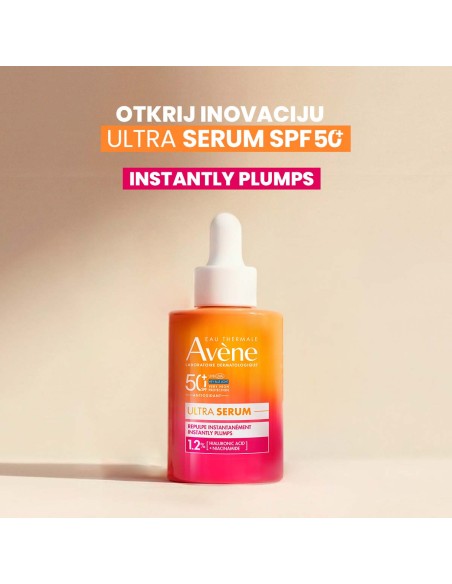 Avene Sun Ultra serum SPF 50+ Instantly plumps