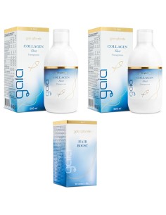 Gaia Naturelle Kolagen 2 X Shot 500 ml + Hair Boost, dodatak prehrani Promo pakiranje 2