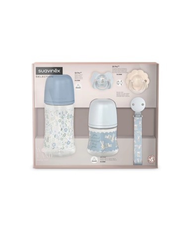 Suavinex Suavinex poklon set bočica i duda Wonderland Plava Promo pakiranje