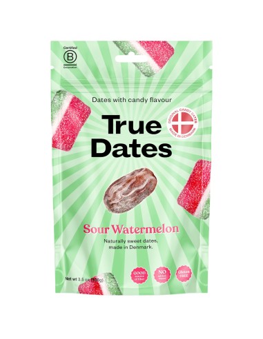 True Dates datulje Sour Watermelon, dodatak prehrani