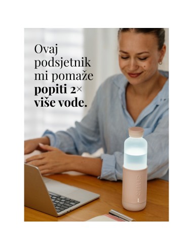 Equa staklena boca Water O'clock