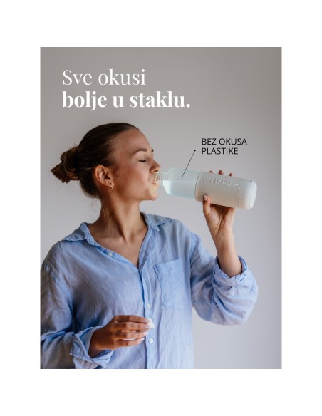 Equa staklena boca Water O'clock