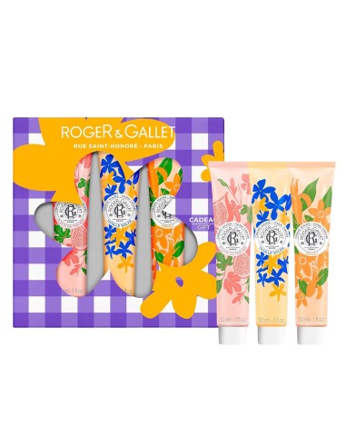 Roger & Gallet Trio Set kreme za ruke Smokva/Vanilija/Neroli Promo pakiranje