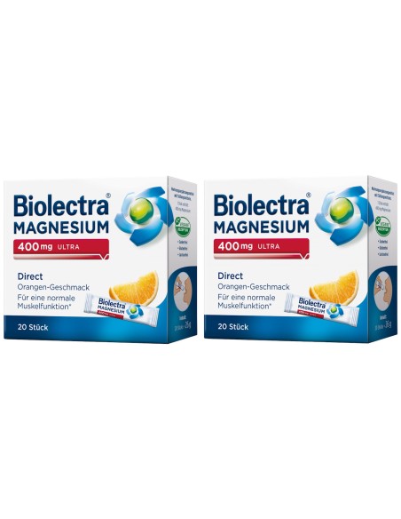 Hermes Biolectra Magnezij 400 Ultra Direkt vrećice naranča 1+1 PROMO, dodatak prehrani