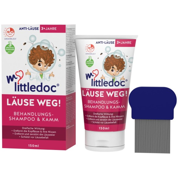 My Little Doc Šampon i češalj za odstranjivanje i sprječavanje ušiju i gnjida 2 u 1