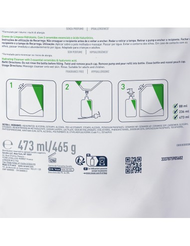 CeraVe Hidratantna emulzija za čišćenje za normalnu do suhu kožu Refill