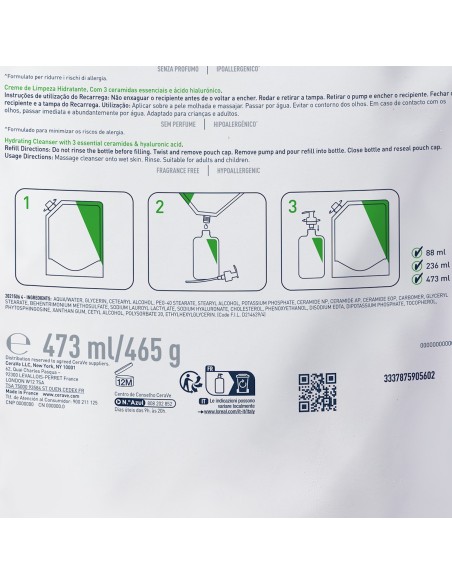 CeraVe Hidratantna emulzija za čišćenje za normalnu do suhu kožu Refill
