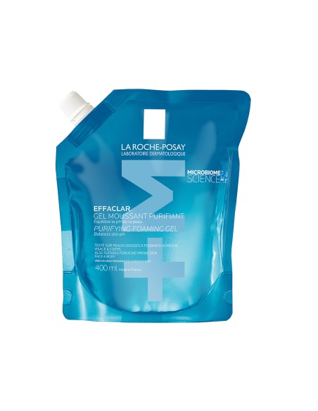La Roche-Posay Effaclar Pjenušavi gel za čišćenje masne, osjetljive kože sklone aknama REFILL