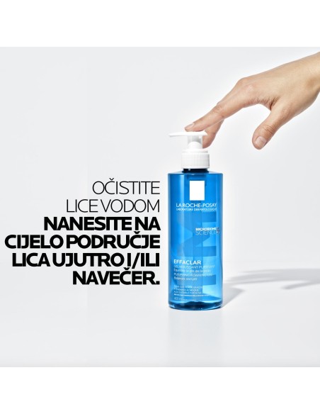 La Roche-Posay Effaclar Pjenušavi gel za čišćenje masne, osjetljive kože sklone aknama REFILL
