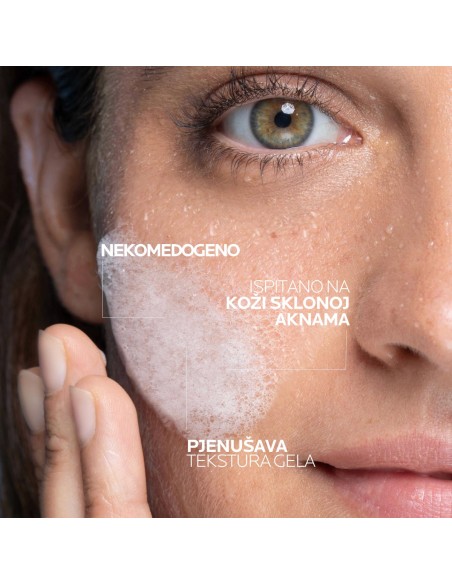 La Roche-Posay Effaclar Pjenušavi gel za čišćenje masne, osjetljive kože sklone aknama REFILL