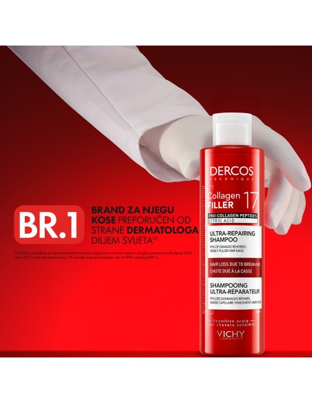 Vichy Dercos Collagen 17 filler Šampon