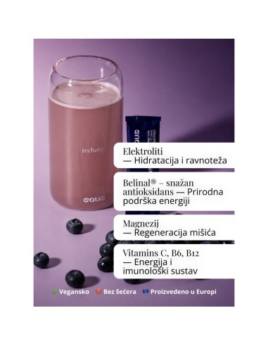 Equa Recharge Tonic divlje borovnice, dodatak prehrani