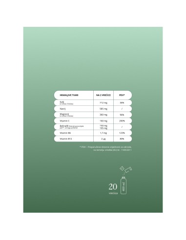 Equa Recharge Tonic limeta i menta, dodatak prehrani