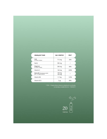 Equa Recharge Tonic limeta i menta, dodatak prehrani