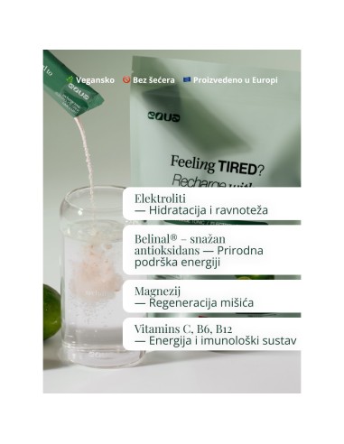 Equa Recharge Tonic limeta i menta, dodatak prehrani