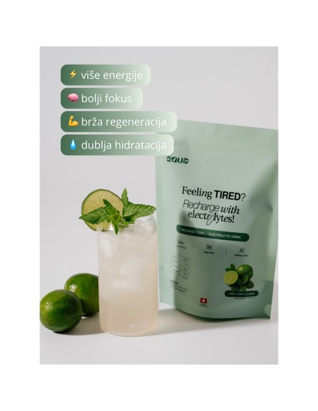 Equa Recharge Tonic limeta i menta, dodatak prehrani