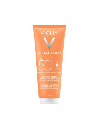 Vichy Capital Soleil Hidratantno mlijeko za zaštitu od sunca za lice i tijelo SPF50+ Obiteljsko pakiranje