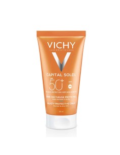 Vichy Capital Soleil Baršunasta krema za ljepši izgled kože, normalna do suha osjetljiva koža SPF50+