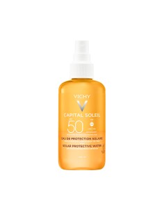 Vichy Capital Soleil Hidratantna vodica za zaštitu od sunca za naglašen ten za lice i tijelo SPF50