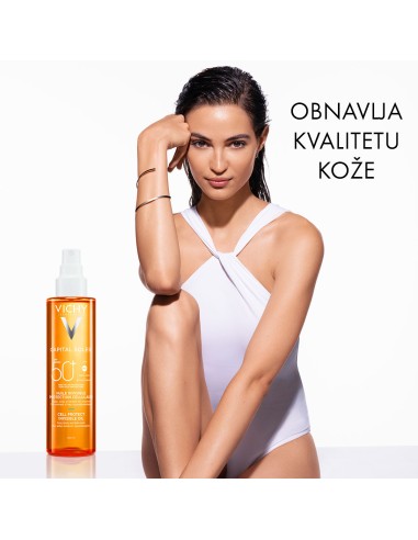 Vichy Capital Soleil Zaštitno ulje za lice, tijelo i vrhove kose SPF50+