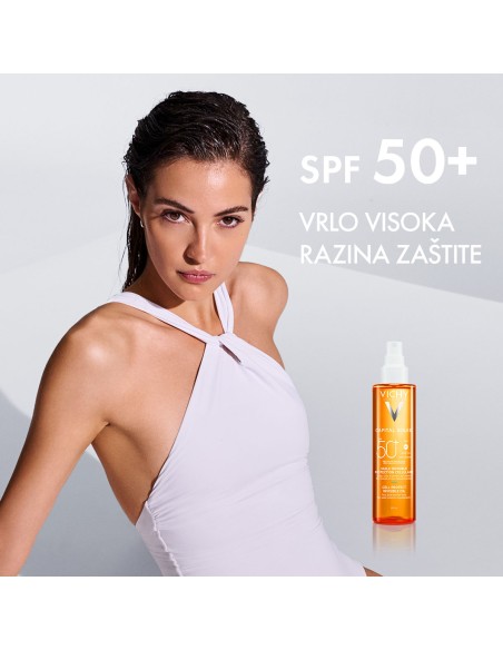 Vichy Capital Soleil Zaštitno ulje za lice, tijelo i vrhove kose SPF50+