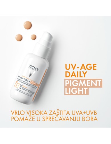 Vichy Capital Soleil UV-age daily tonirani vodeni fluid protiv znakova fotostarenja SPF50+