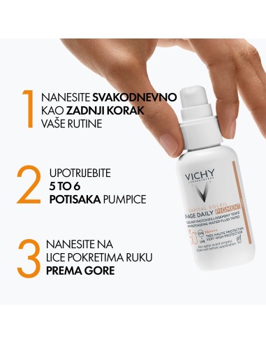Vichy Capital Soleil UV-age daily tonirani vodeni fluid protiv znakova fotostarenja SPF50+