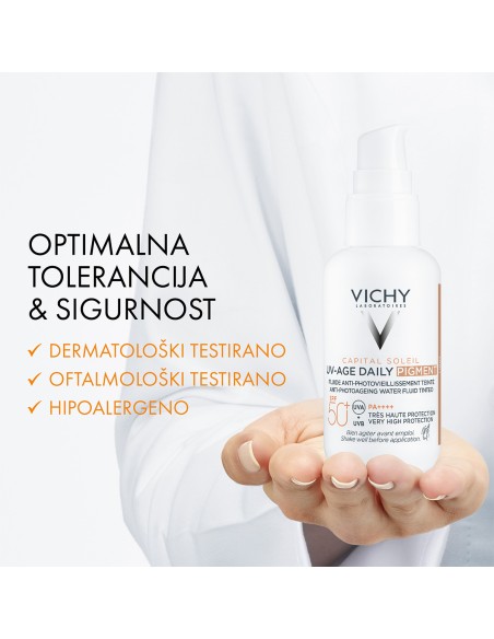 Vichy Capital Soleil UV-age daily tonirani vodeni fluid protiv znakova fotostarenja SPF50+