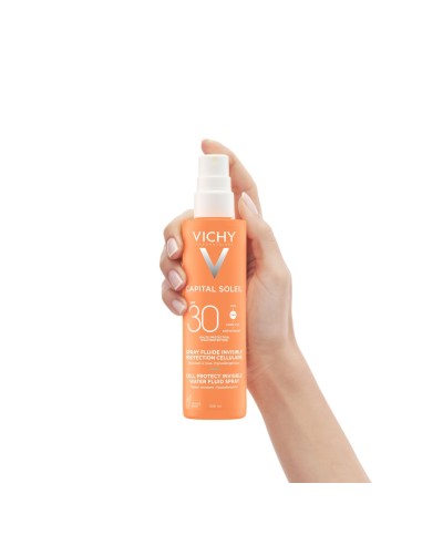 Vichy Capital Soleil Vodeni fluid u spreju za zaštitu stanica kože SPF30