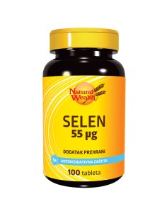 Natural Wealth Selen 55 µg tablete, dodatak prehrani