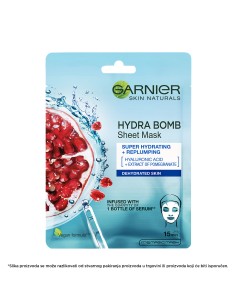 Garnier Skin Naturals Hydra Bomb + šipak maska u maramici 28 g