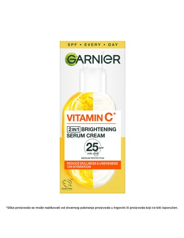 Garnier Vitamin C* 2U1 Serum-krema za blistavu kožu SPF25