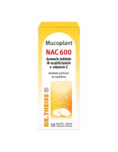 Dr. Theiss Mucoplant NAC 600 šumeće tablete, dodatak prehrani