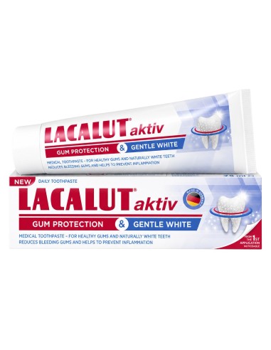 Lacalut aktiv gum protection & gentle white zubna pasta