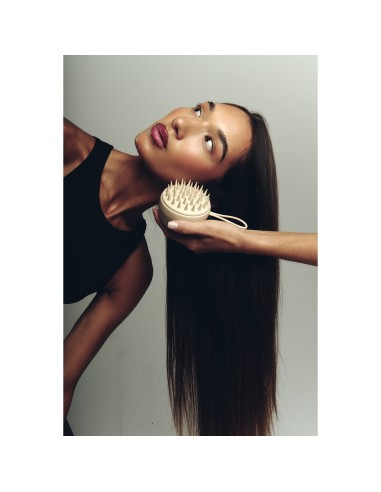 Zeen Care Četka za šamponiranje vlasišta dvostrana Scalp Bloom, silikon